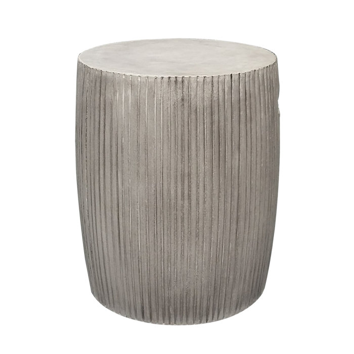 AllModern Lionel Stone Outdoor Side Table & Reviews Wayfair